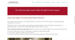 Desktop Screenshot of influentialagileleader.com